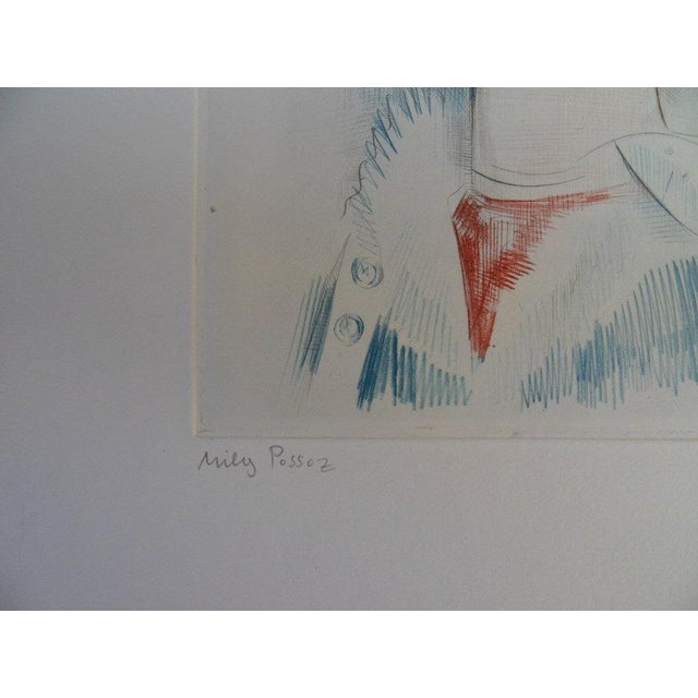 Mily Possoz, Portrait of a Girl, Etching For Sale - Image 4 of 6