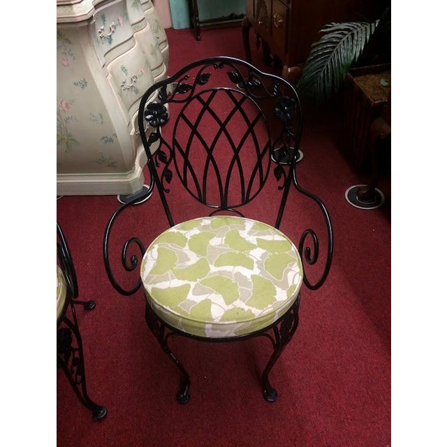 Item: Vintage Metal Garden Chairs, offered as pair. Age & Condition: Circa 1950-1960. Good condition. Dimensions: 20″ wide...