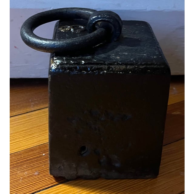Metal Antique 19th Century American Cast Iron Carriage Wagon Sleigh Buggy Weight Horse Tether Hitching Post Doorstop For Sale - Image 7 of 10