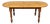 Vintage French Country Oval Pine Wood 78" Baluster Leg Farmhouse Dining Table For Sale