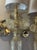 Early 21st Century Murano Gold Venetian Style Flower Sconces - a Pair For Sale - Image 5 of 8