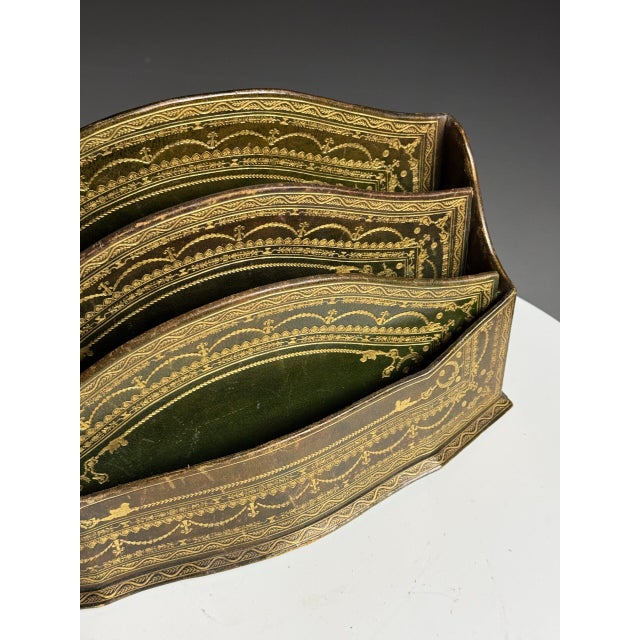 Desk Organizer in Leather For Sale - Image 5 of 17