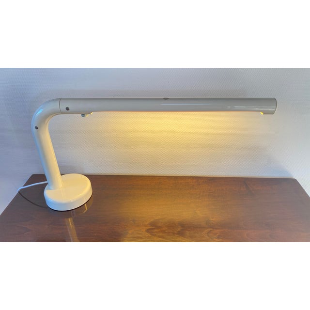 White Tube Desk Lamp by Anders Pehrson for Atelje Lyktan, 1970s For Sale - Image 17 of 17