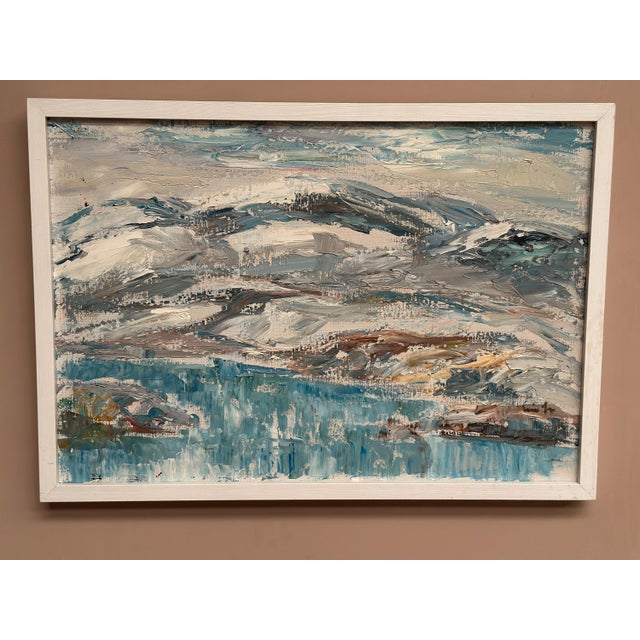 Erik Lo, Landscape, 1960s, Oil on Canvas, Framed For Sale - Image 7 of 18