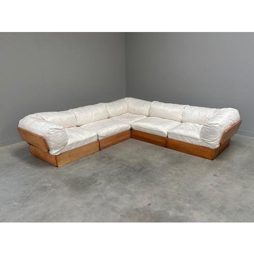 Remarks: Rare modular lounge sofa by Eilersen, Danish design from the 1990s. Five elements with a solid oak wooden...