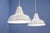 Mid-Century Modern Danish Hanging Lamps in White from Nordisk Solar, 1980s, Set of 2 For Sale - Image 3 of 9
