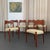 Brown 1960s Set of Six Danish Modern Teak and Leather Dining Chairs by Arne Hovmand-Olsen For Sale - Image 8 of 10