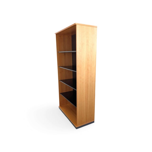 Mid-Century Metal and Wood Bookcase from Steelcase For Sale - Image 4 of 10