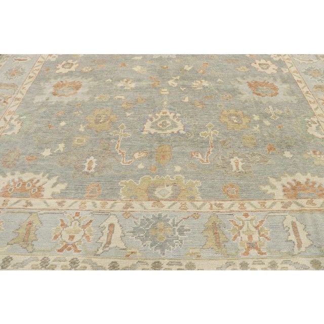 Neutral Earthy Tone Turkish Oushak Rug, 09'00 X 11'08 For Sale - Image 4 of 9