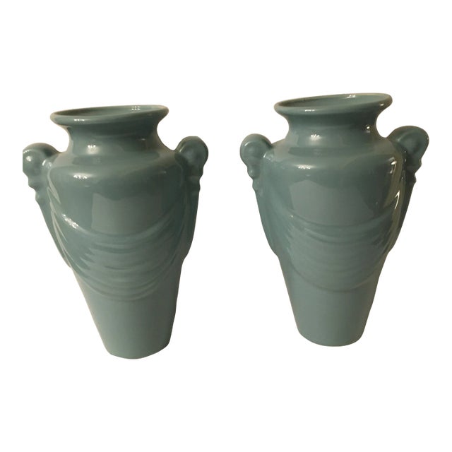 Pair of 1960s Neoclassical Style Vases For Sale
