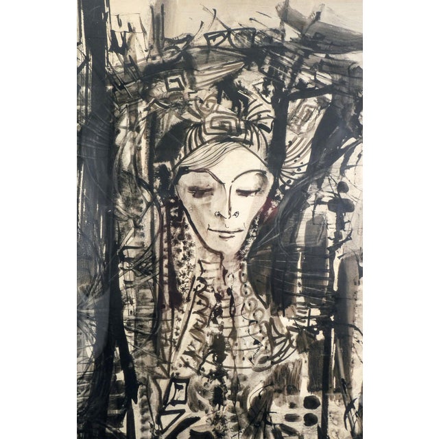 Guido De Bonis, Untitled, 1961, Watercolor and Mixed Media on Paper, Framed For Sale - Image 3 of 12