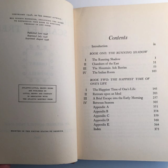 The Scarlet Tree Sir Osbert Sitwell, 1946 For Sale - Image 4 of 8