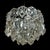 Vintage Crystal Ceiling Light from Kinkeldey For Sale - Image 6 of 11