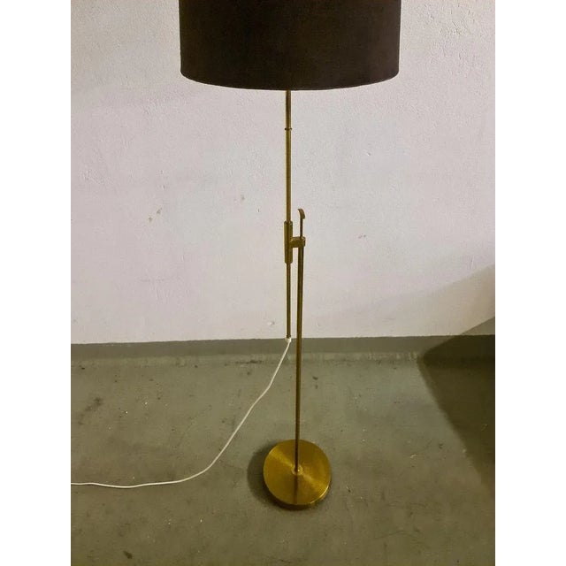 Mid-Century Brass Floor Lamp from Falkenbergs Belysning, Sweden, 1960s For Sale - Image 4 of 12