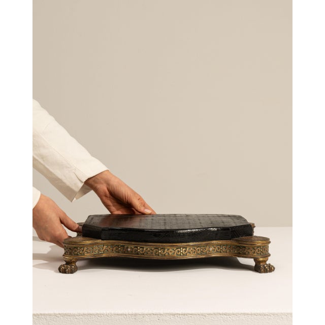 19th Century France Black Wood Pedestal For Sale In Greensboro - Image 6 of 18