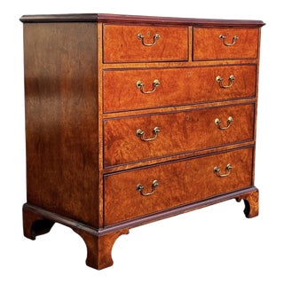Georgian Walnut Chest of Drawers For Sale
