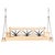 The Southern-style deep seated swinging day bed boasts a palmetto leaf design with beverage holders on each armluxury and...