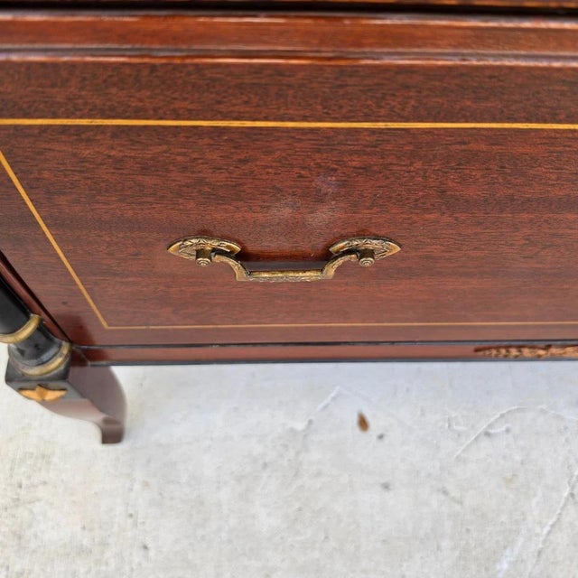 Rway Mid Century French Empire Highboy Dresser For Sale - Image 13 of 18