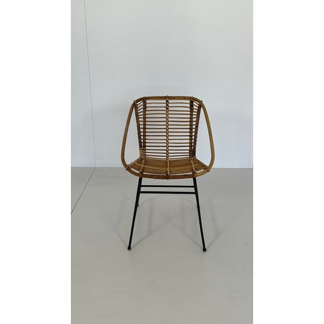 Vintage Wicker Rattan Chair, 1960s For Sale - Image 9 of 9