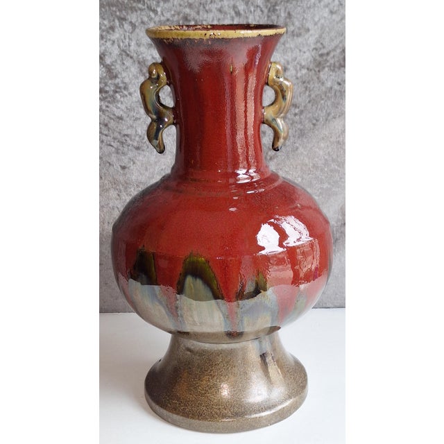 1970s Vintage German Ceramic Vase, 1970s For Sale - Image 5 of 5