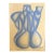 Signed 1986 “Blu Lady” Figural Nude Drawing by Christina Valera, Contemporary Blue Toned Artwork For Sale