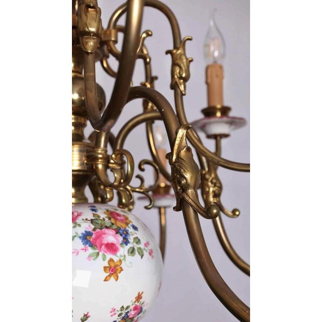 Dutch 2-Tier Chandelier with Fish For Sale - Image 3 of 6