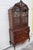 Early 1900s Homer Bros Tall Carved Inlay China Display Cabinet Cupboard 6136 For Sale - Image 13 of 18