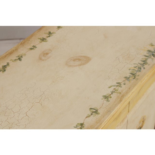 Habersham Crackle Paint 2 Door Cabinet For Sale - Image 9 of 18