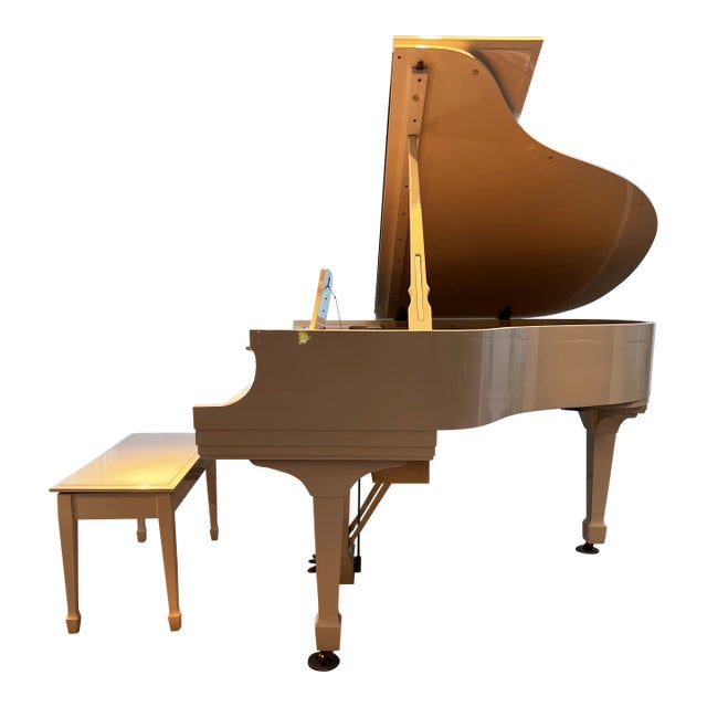 Mint condition Steinway Model S Grand Piano. Piano has a Mahagony finish that has been custom painted with white lacquer...