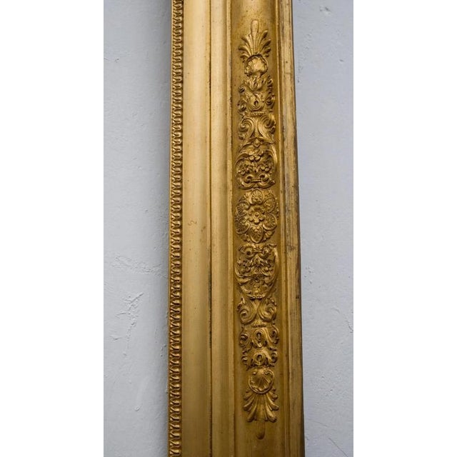 Antique Biedermeier Gilded Picture Frame For Sale - Image 4 of 10
