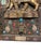 Antique Nepalese Durga Hindu Shrine Brass Wood Stone Inlaid Wall Plaque C1900 For Sale - Image 12 of 16