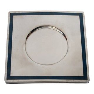 Vintage Italia Steel Tray from Sambonet, 1970s For Sale