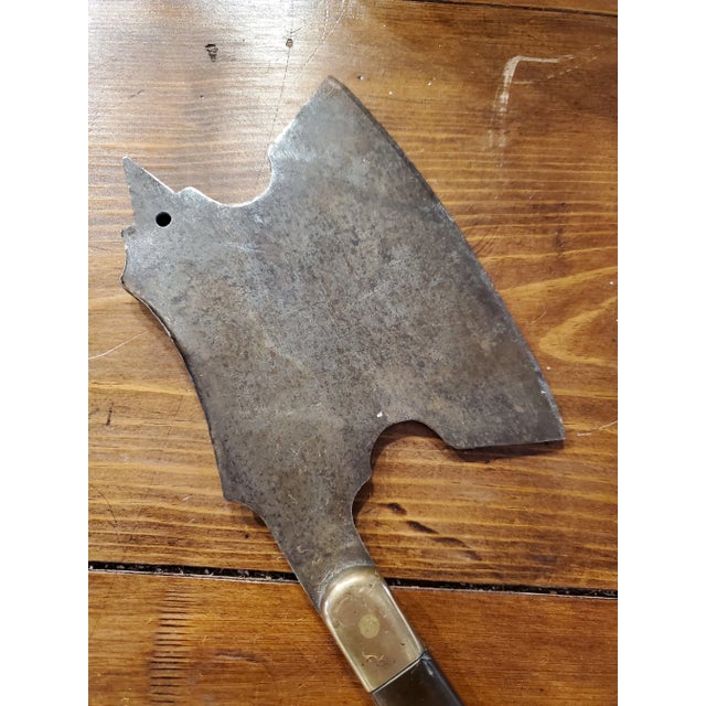 American 19th-Century Hand-Forged Steel and Bronze Tobacco Hatchet From Virginia For Sale - Image 3 of 11