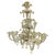 Murano glass boat chandelier, Rezzonico style, from the first half of the 20th century (1930s-40s), blown and handcrafted...