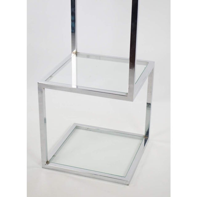 1960s Mid Century Modern Stacked Chrome Cubes Etagere Chairish
