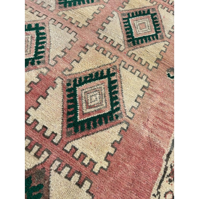 Red Modern Moroccan Berber Boujad Rug For Sale - Image 8 of 10