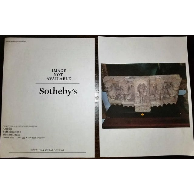 15th Century & Earlier 11c Ambika Buff Sandstone Western India For Sale - Image 5 of 13