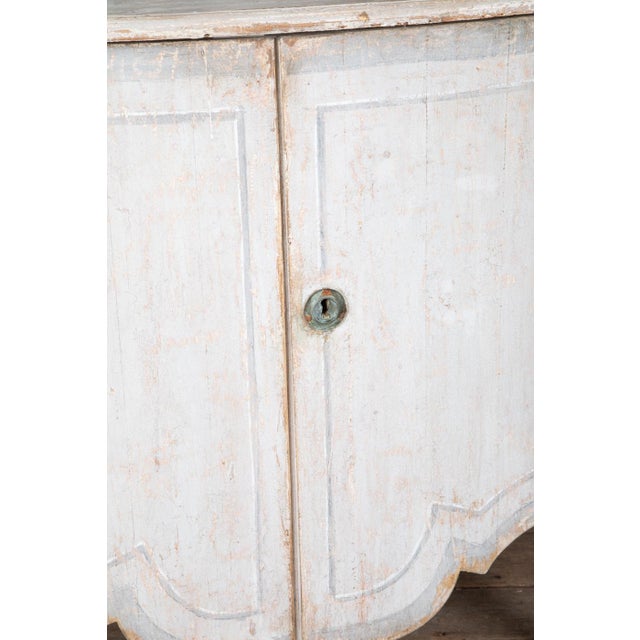 Reproduction 18th Century Style Painted Bombe Sideboards- 2 Available For Sale - Image 10 of 12