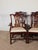 Brown Set of 8 Maitland Smith Mahogany Chinese Chippendale Medallion Dining Chairs For Sale - Image 8 of 16