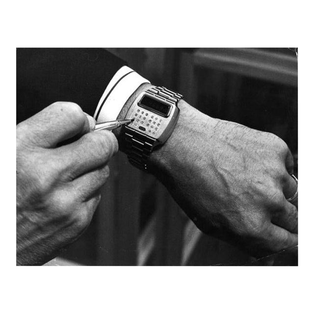 'Computer and Watch' Unframed Archival Pigment Print For Sale