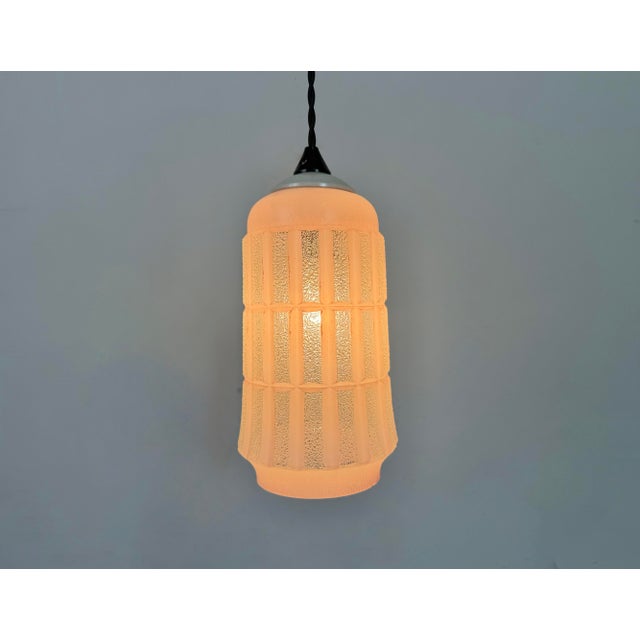 Vintage Glass Ceiling Light, 1970s For Sale - Image 14 of 17
