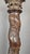 Pair of carved oak twisted columns, decorated with vine leaves, tendrils, and clusters of grapes, topped with Corinthian...