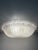 Traditional Italian White Graniglia" Budino"Murano Glass Flush Mount in 70' Style For Sale - Image 9 of 10