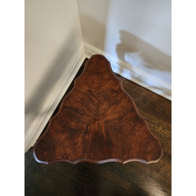 Early 20th Century Renaissance Revival Cherub Triangle Side Table Plant Stand For Sale - Image 9 of 18