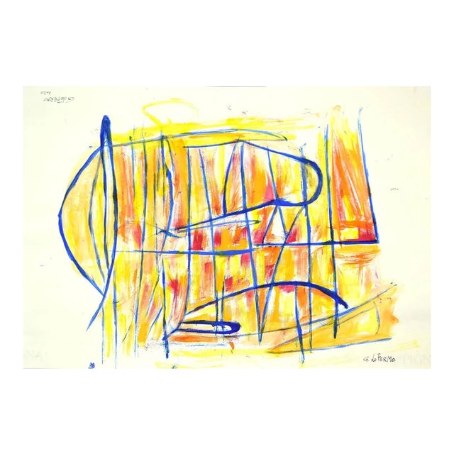 Giorgio Lo Fermo, Geometrical Abstract Composition, 2020, Mixed Media on Paper For Sale