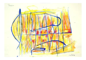 Giorgio Lo Fermo, Geometrical Abstract Composition, 2020, Mixed Media on Paper