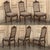 Set of 8 Antique Country French Liègeois Dining Chairs With Needlepoint Tapestry Includes 2 Armchairs For Sale - Image 11 of 18