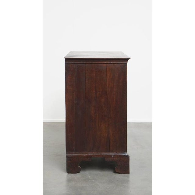 Antique and Early Georgian English Oak Chest of Drawers with Inlay For Sale - Image 3 of 14