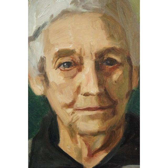 Bruno Krauskopf, Post-Impressionist Portrait of an Elderly Woman, 20th Century, Oil on Masonite, Framed For Sale - Image 12 of 18