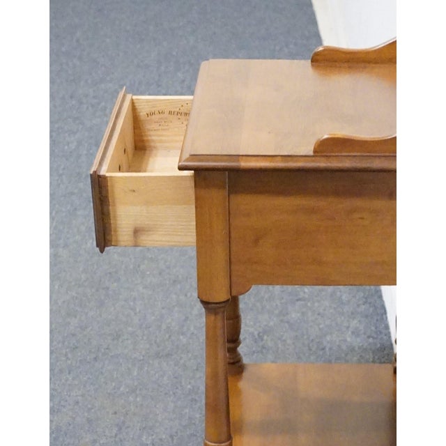 Tell City Young Republic Solid Hard Rock Maple Colonial Early American 19" Nightstand For Sale In Kansas City - Image 6 of 11